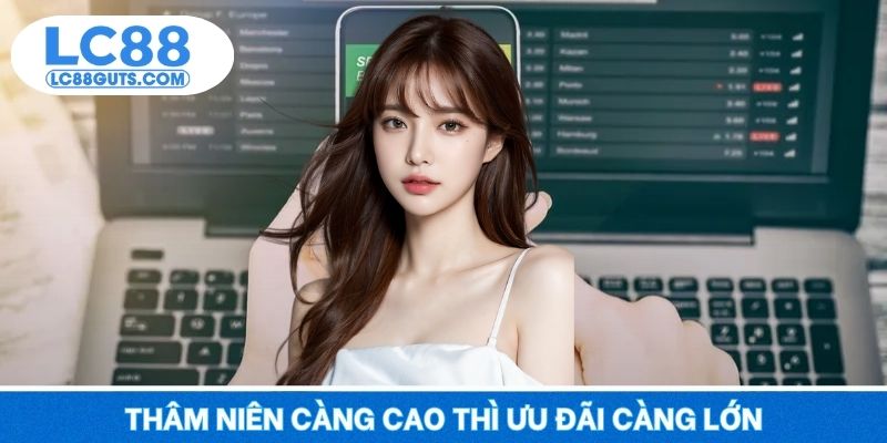 Thâm niên càng cao thì ưu đãi càng lớn